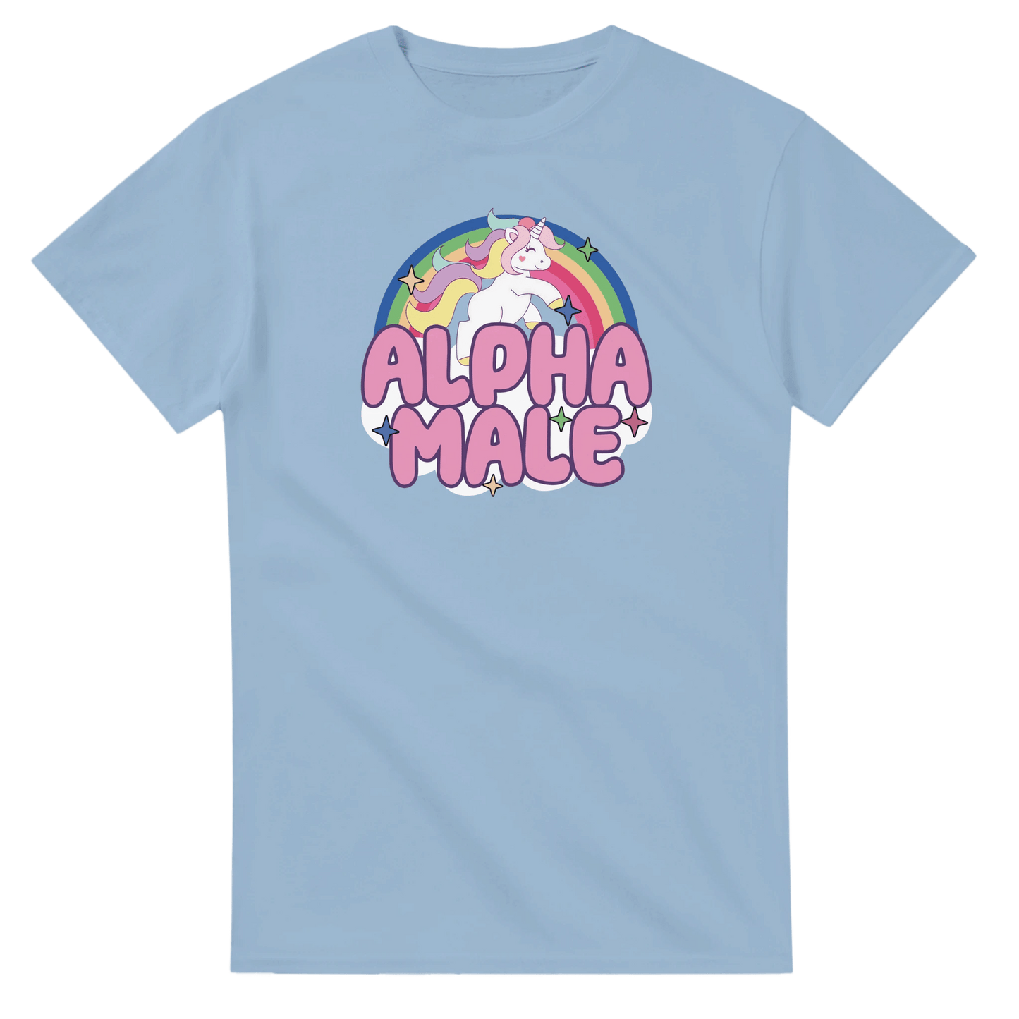 UNISEX ALPHA MALE T - SHIRT - Print Material - DROBA