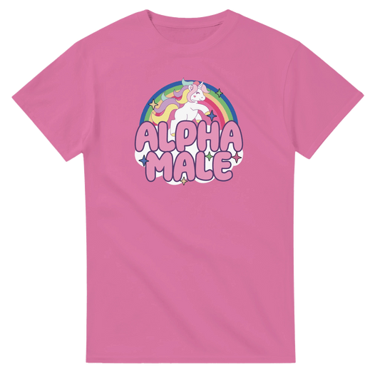 UNISEX ALPHA MALE T - SHIRT - Print Material - DROBA