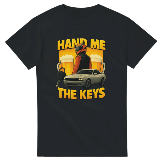 UNISEX HAND THE KEYS T - SHIRT - Print Material - DROBA