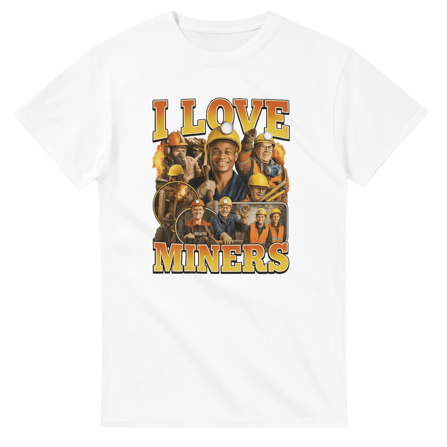 UNISEX I LOVE MINERS T - SHIRT - Print Material - DROBA