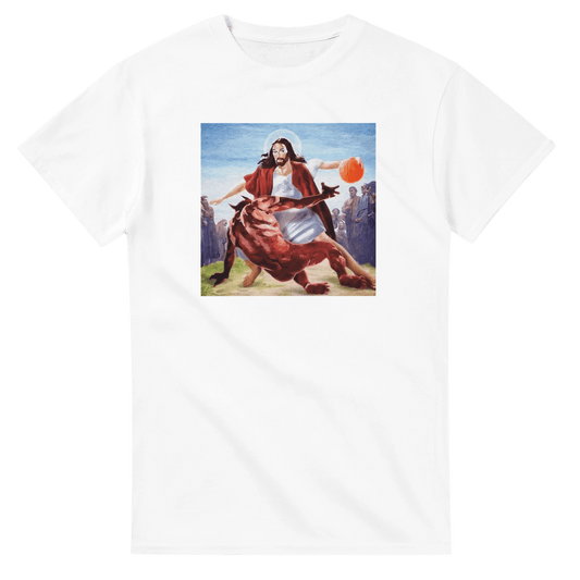 UNISEX JESUS CROSS T - SHIRT - Print Material - DROBA