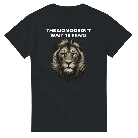 UNISEX LION DOESN'T WAIT T - SHIRT - Print Material - DROBA