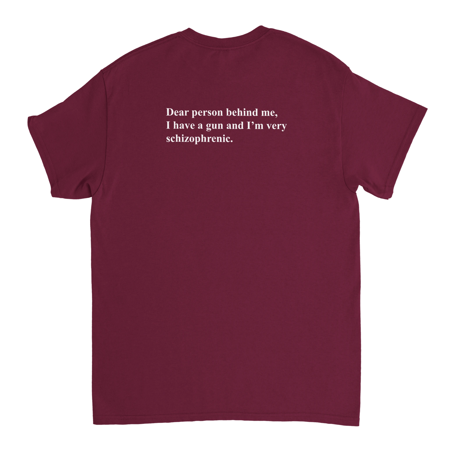 UNISEX SCHIZOPHRENIC T - SHIRT - Print Material - DROBA