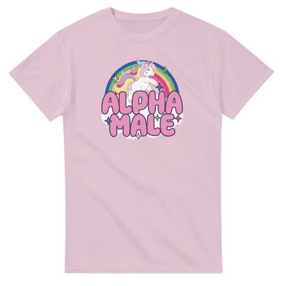 UNISEX ALPHA MALE T - SHIRT - Print Material - DROBA