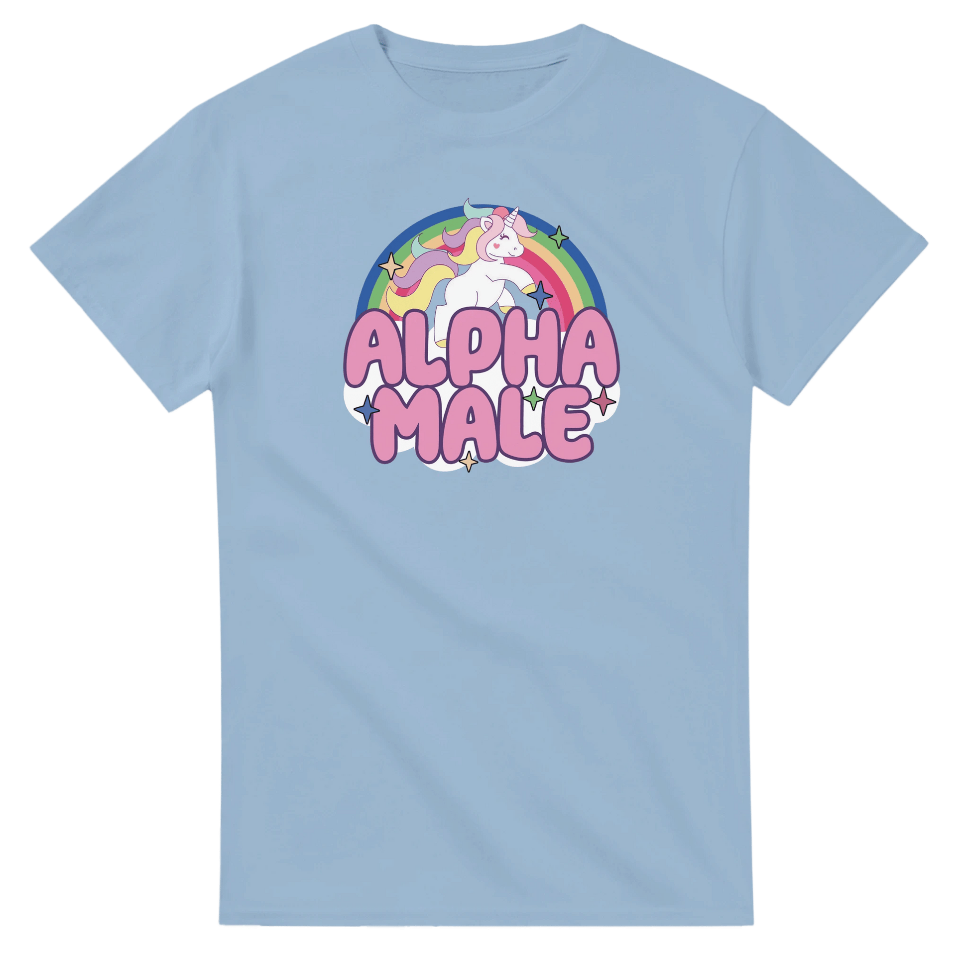 UNISEX ALPHA MALE T - SHIRT - Print Material - DROBA