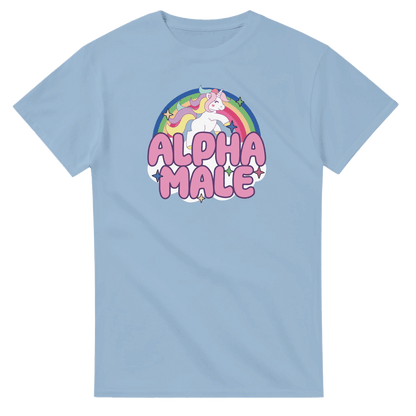 UNISEX ALPHA MALE T - SHIRT - Print Material - DROBA