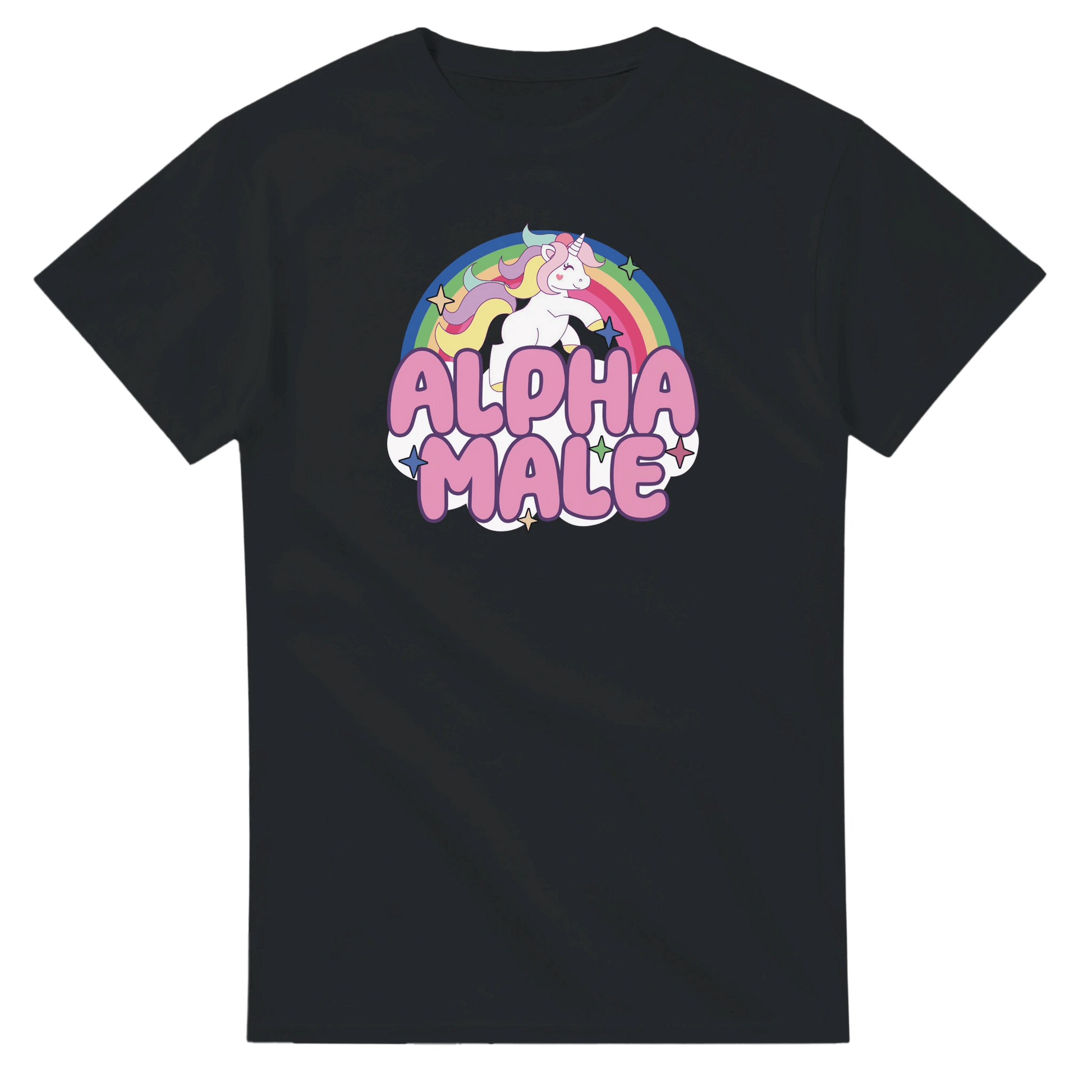 UNISEX ALPHA MALE T - SHIRT - Print Material - DROBA