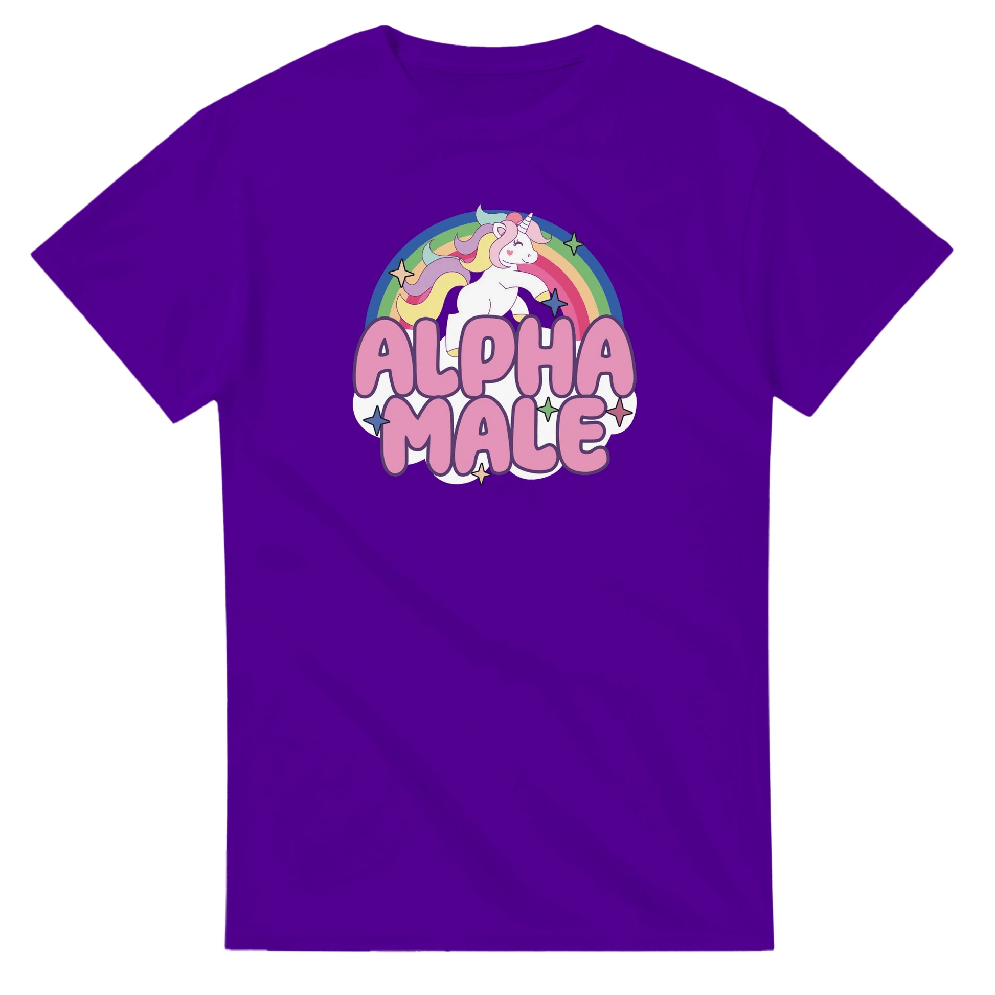 UNISEX ALPHA MALE T - SHIRT - Print Material - DROBA