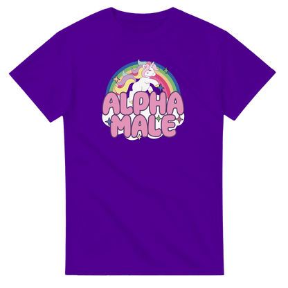 UNISEX ALPHA MALE T - SHIRT - Print Material - DROBA