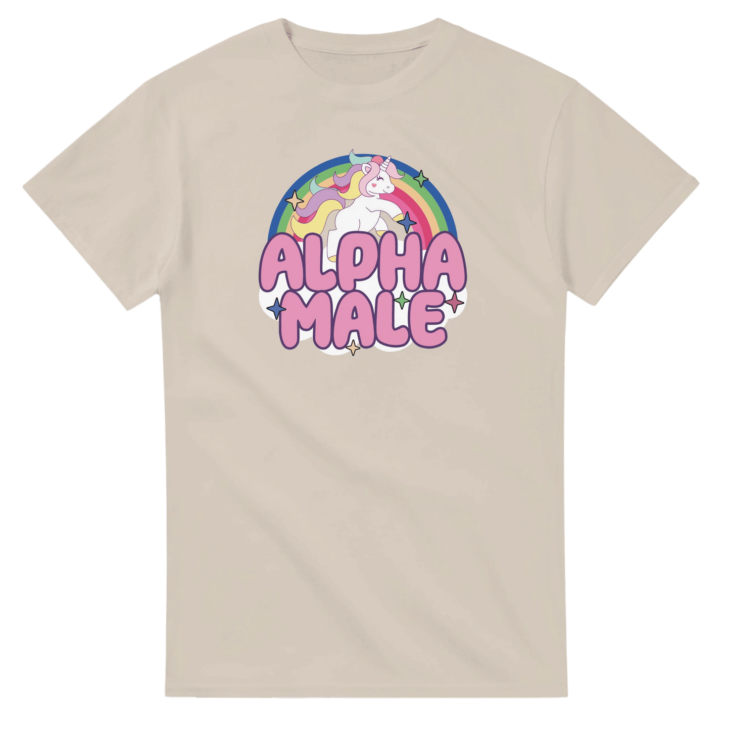 UNISEX ALPHA MALE T - SHIRT - Print Material - DROBA
