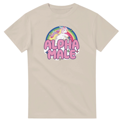 UNISEX ALPHA MALE T - SHIRT - Print Material - DROBA