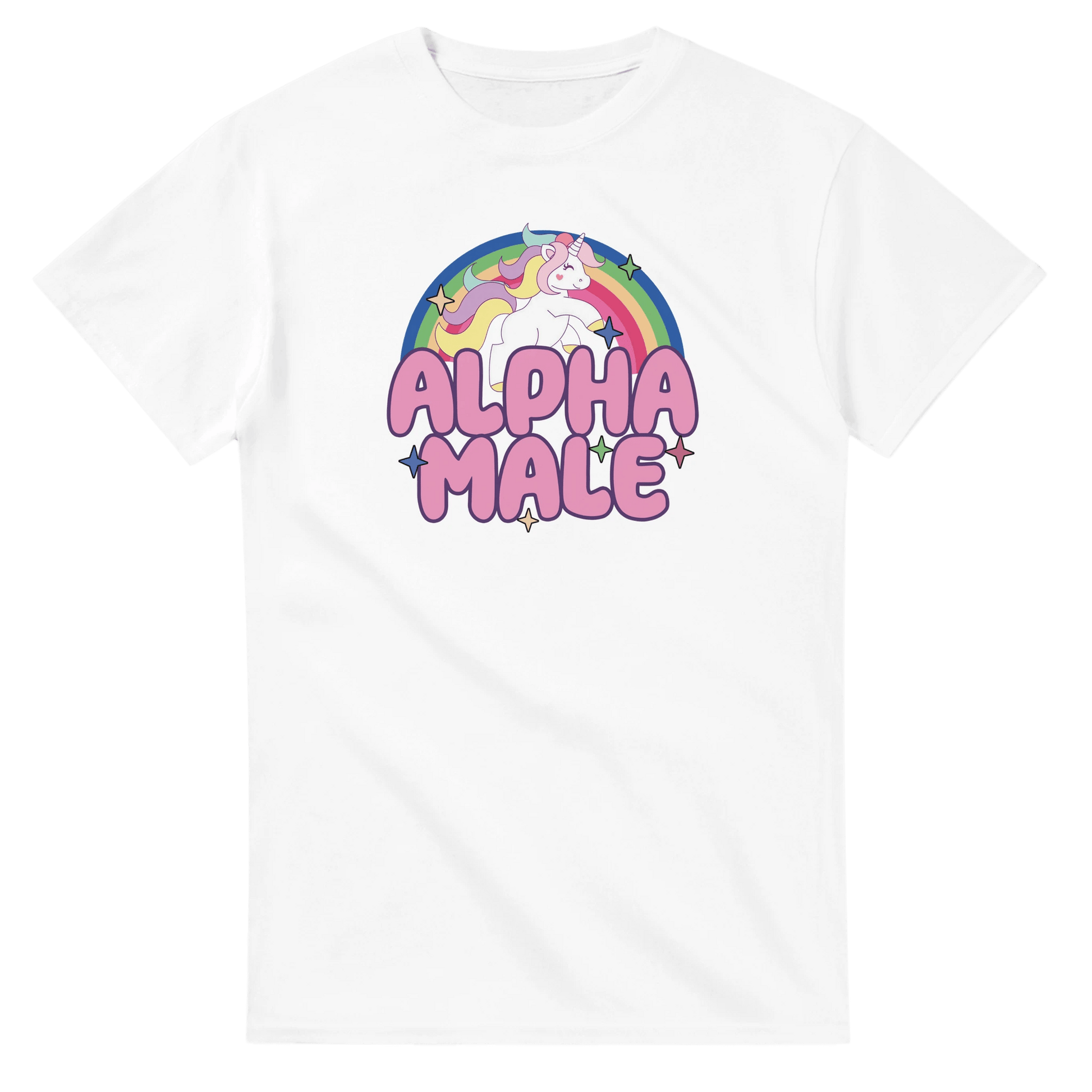 UNISEX ALPHA MALE T - SHIRT - Print Material - DROBA