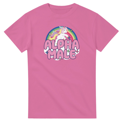 UNISEX ALPHA MALE T - SHIRT - Print Material - DROBA