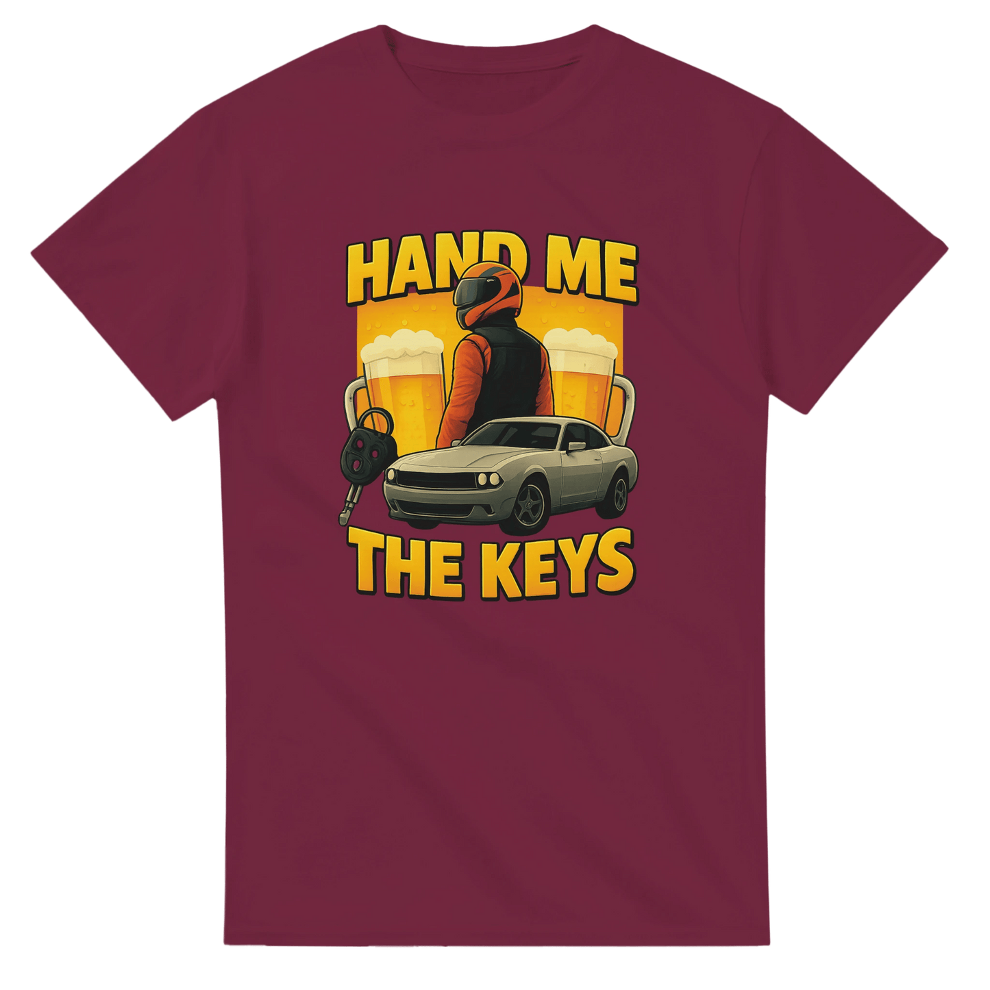 UNISEX HAND THE KEYS T - SHIRT - Print Material - DROBA