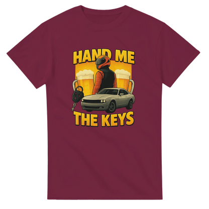 UNISEX HAND THE KEYS T - SHIRT - Print Material - DROBA