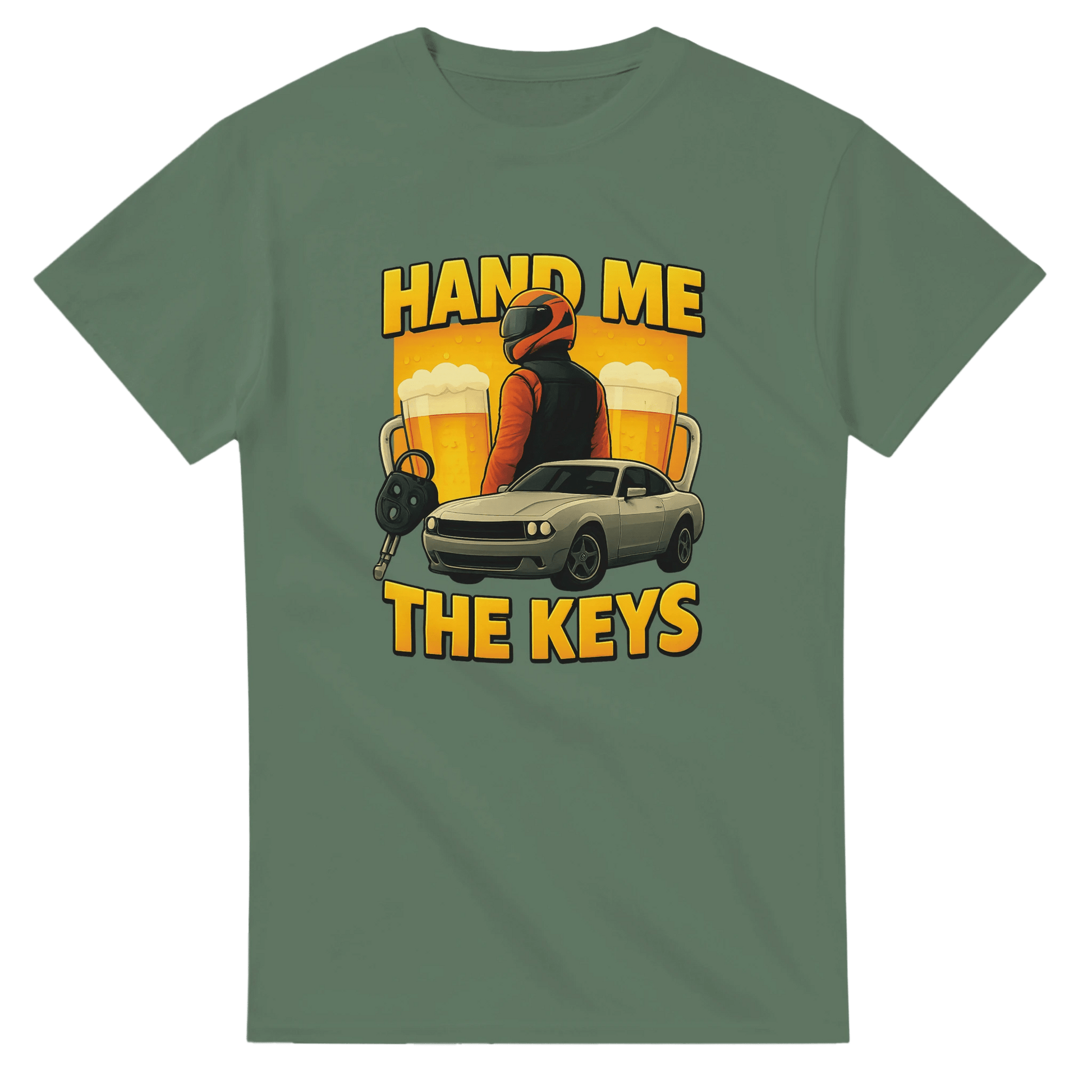 UNISEX HAND THE KEYS T - SHIRT - Print Material - DROBA