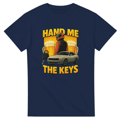 UNISEX HAND THE KEYS T - SHIRT - Print Material - DROBA