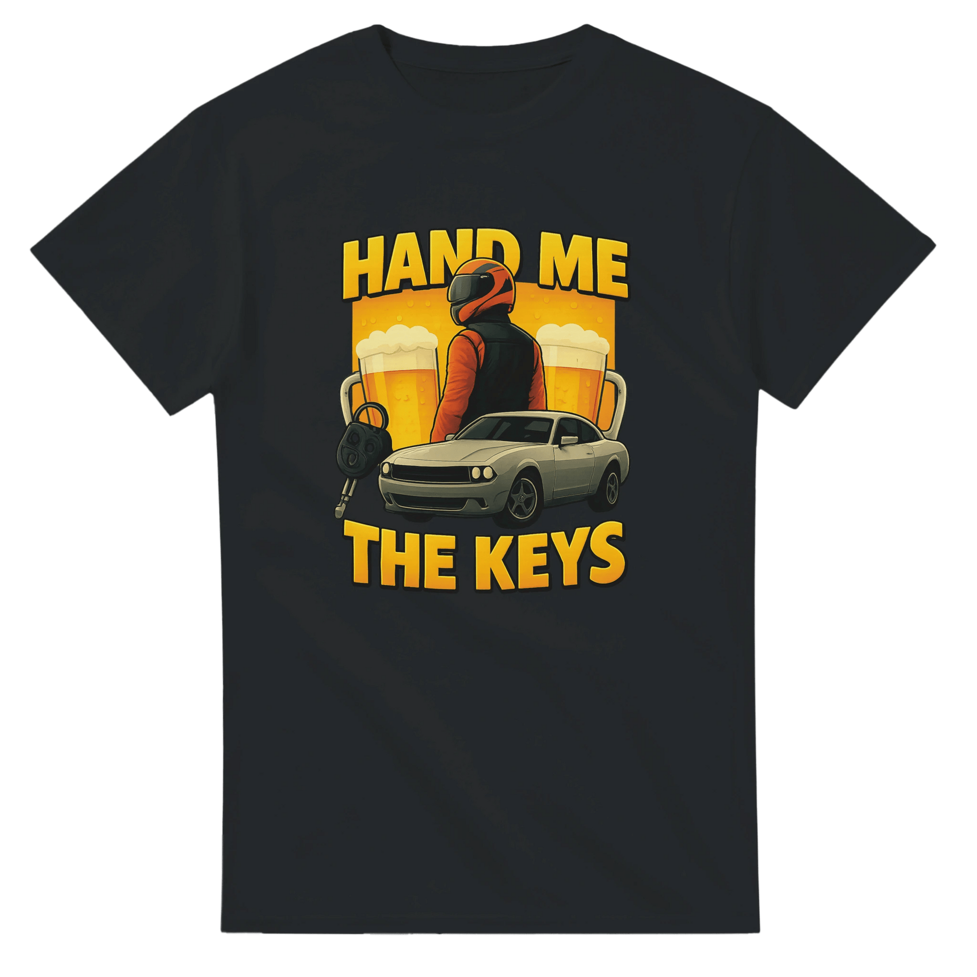 UNISEX HAND THE KEYS T - SHIRT - Print Material - DROBA
