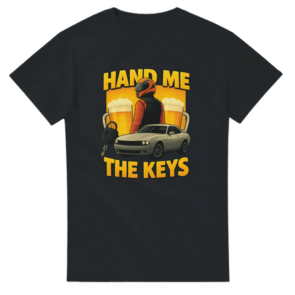 UNISEX HAND THE KEYS T - SHIRT - Print Material - DROBA