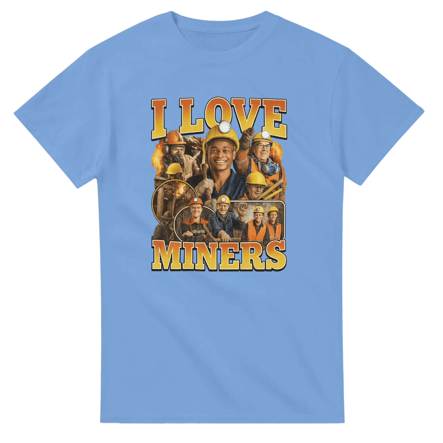 UNISEX I LOVE MINERS T - SHIRT - Print Material - DROBA