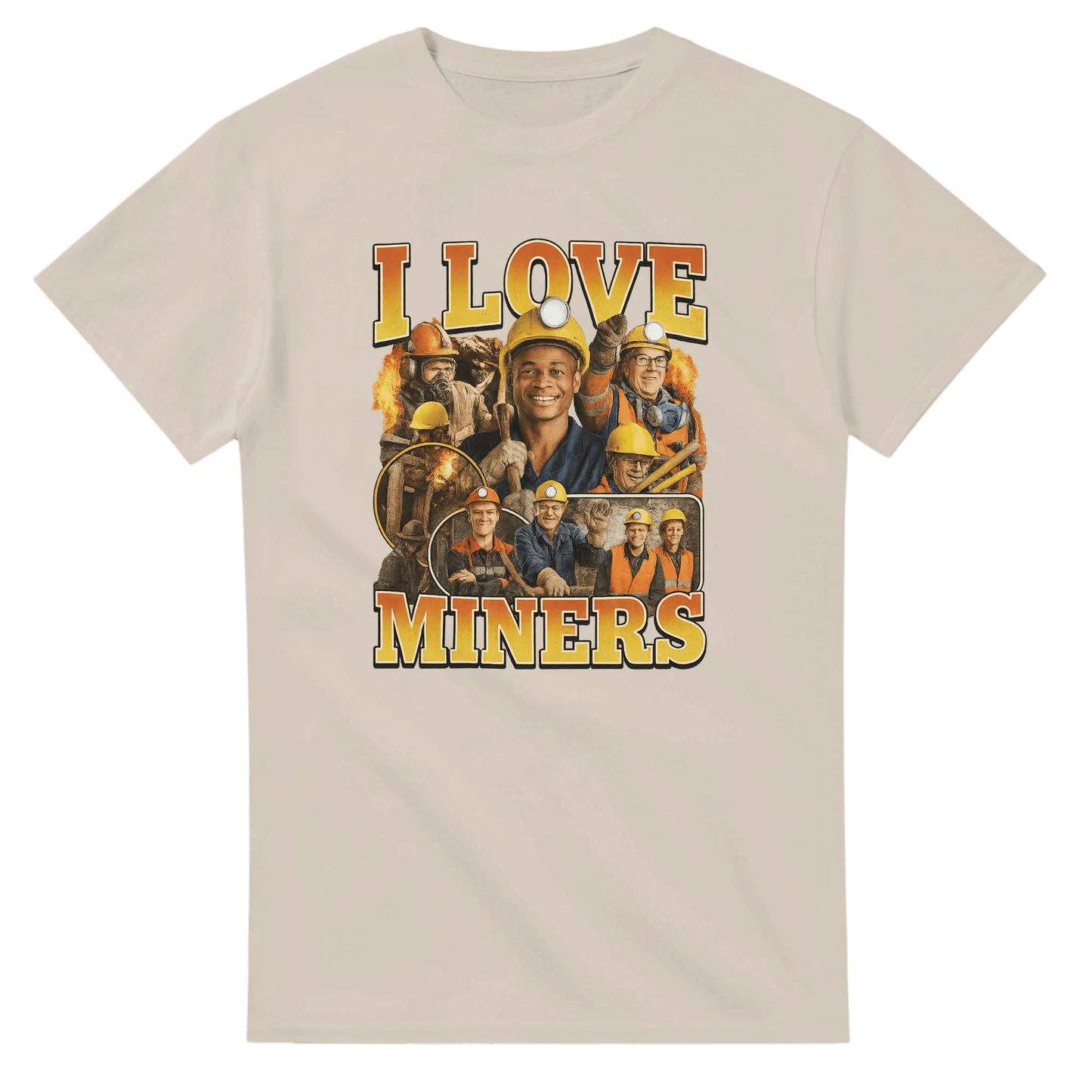 UNISEX I LOVE MINERS T - SHIRT - Print Material - DROBA