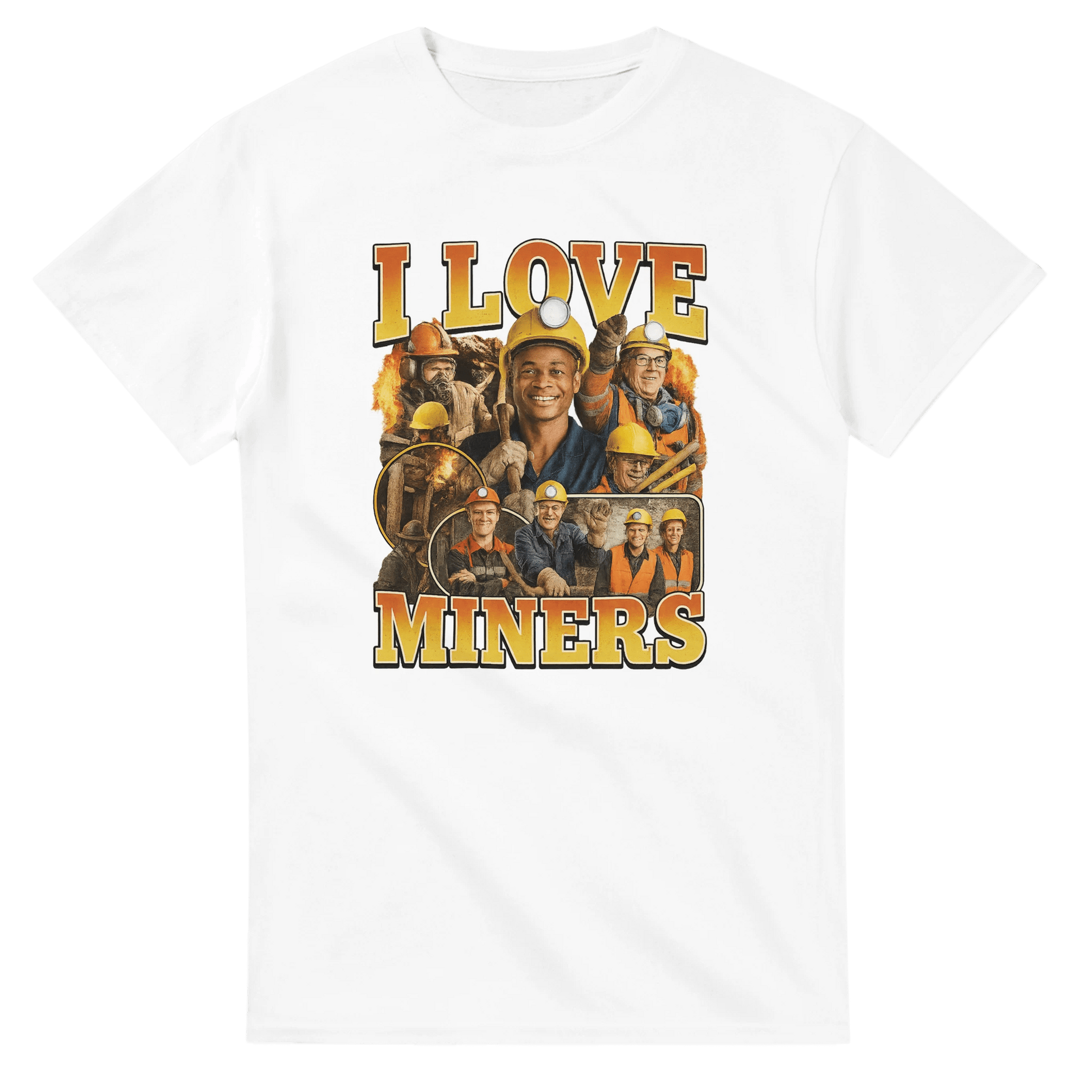 UNISEX I LOVE MINERS T - SHIRT - Print Material - DROBA