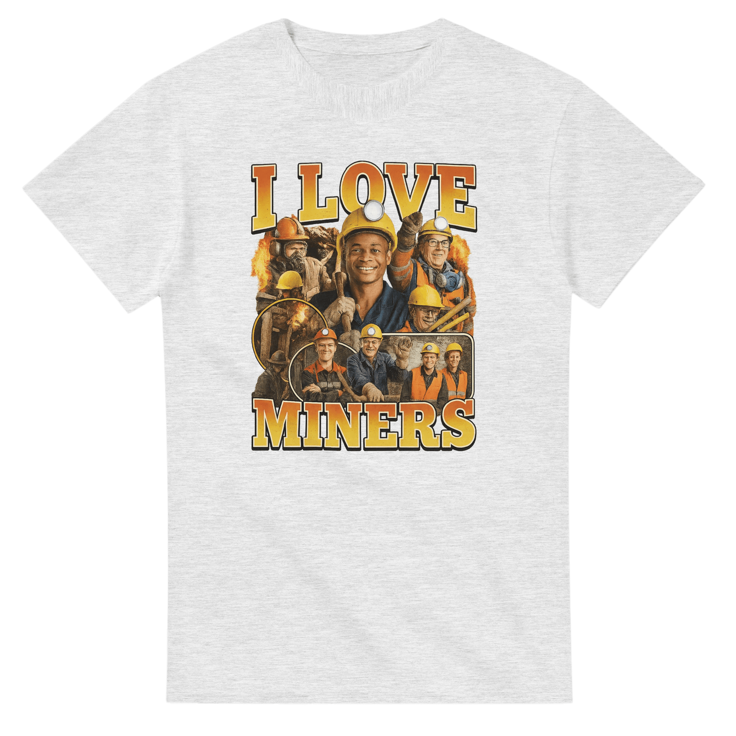 UNISEX I LOVE MINERS T - SHIRT - Print Material - DROBA