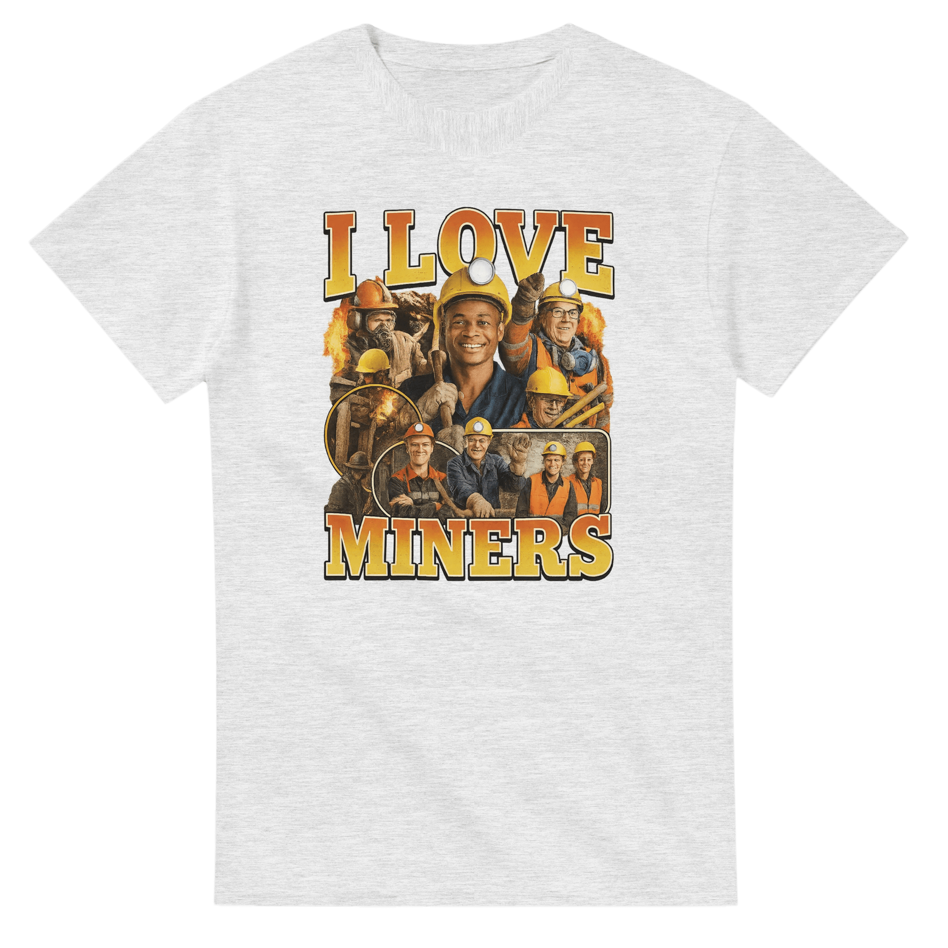 UNISEX I LOVE MINERS T - SHIRT - Print Material - DROBA