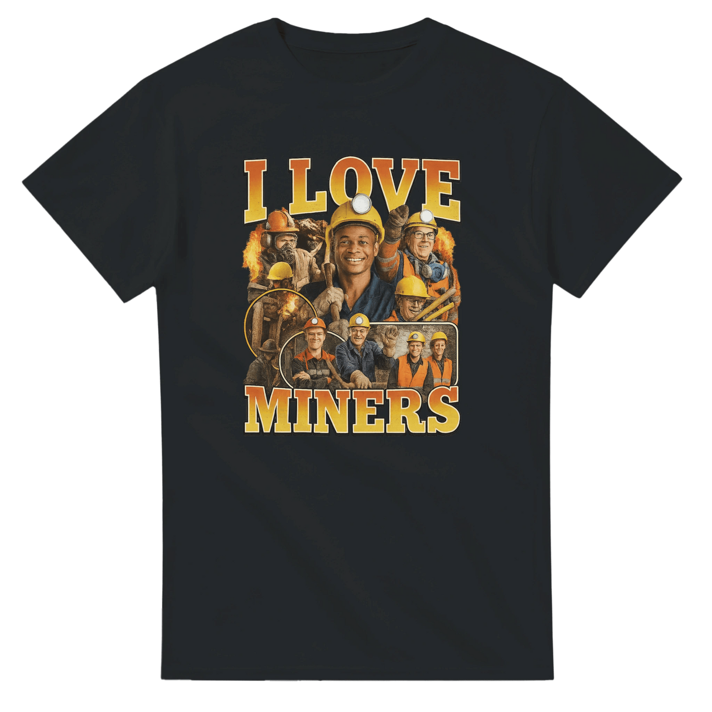 UNISEX I LOVE MINERS T - SHIRT - Print Material - DROBA