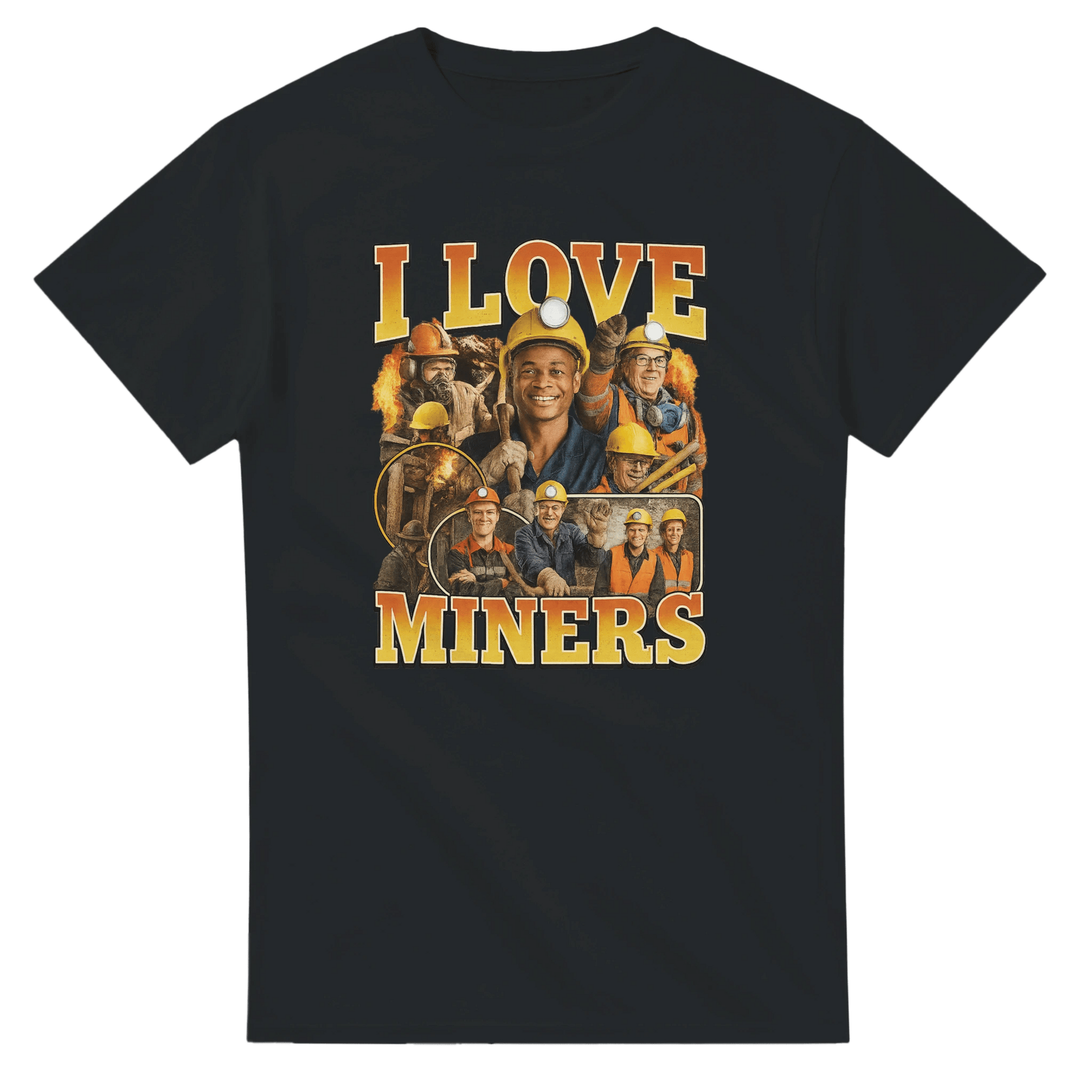 UNISEX I LOVE MINERS T - SHIRT - Print Material - DROBA
