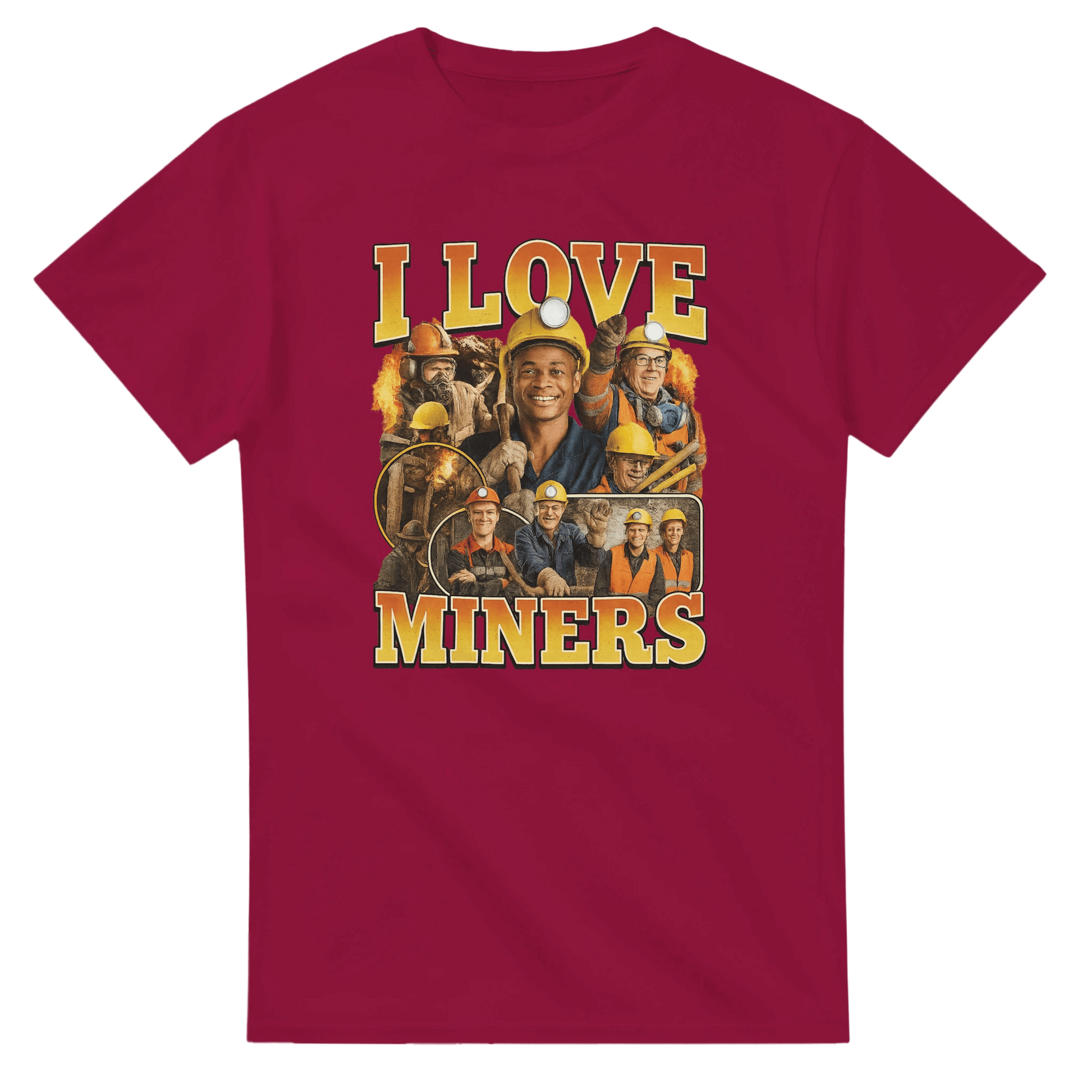 UNISEX I LOVE MINERS T - SHIRT - Print Material - DROBA