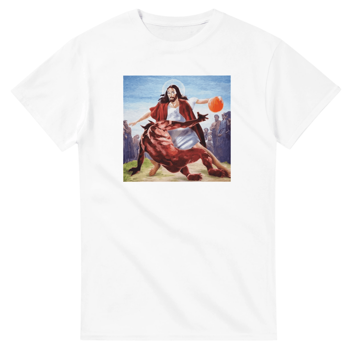 UNISEX JESUS CROSS T - SHIRT - Print Material - DROBA