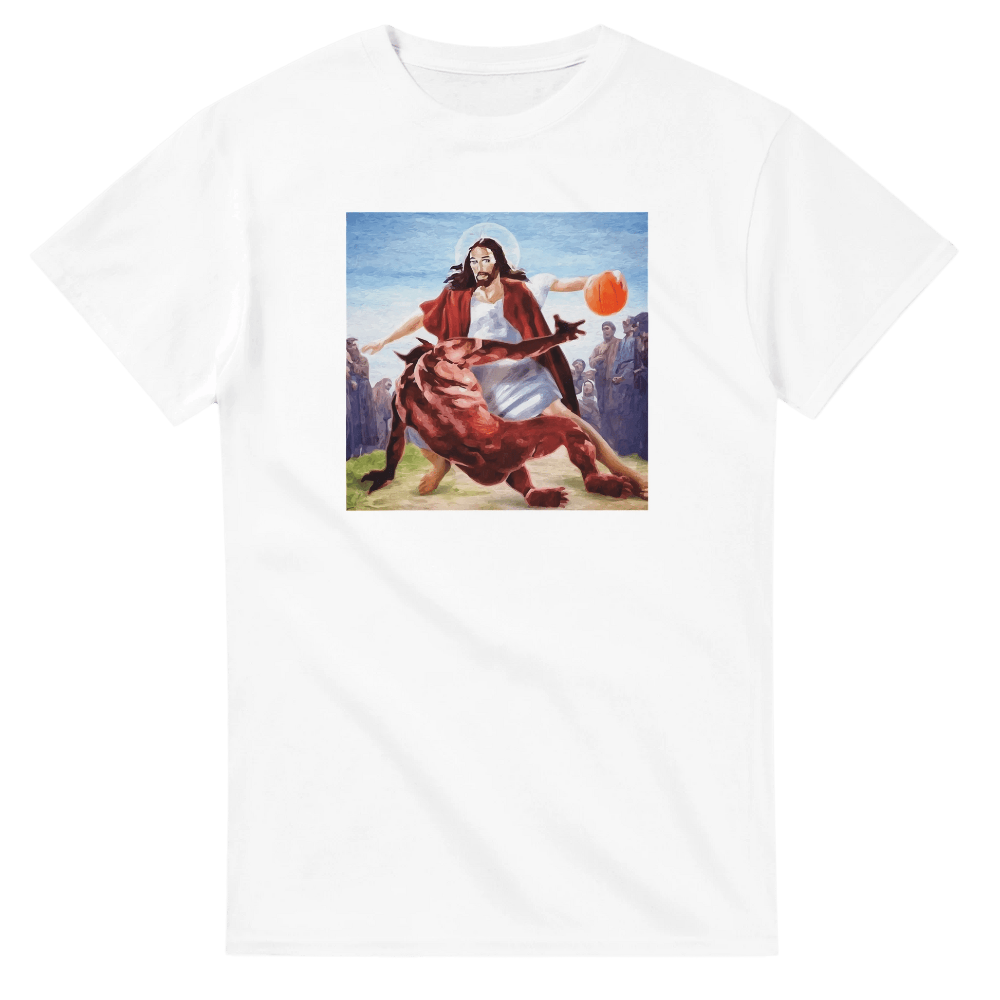 UNISEX JESUS CROSS T - SHIRT - Print Material - DROBA