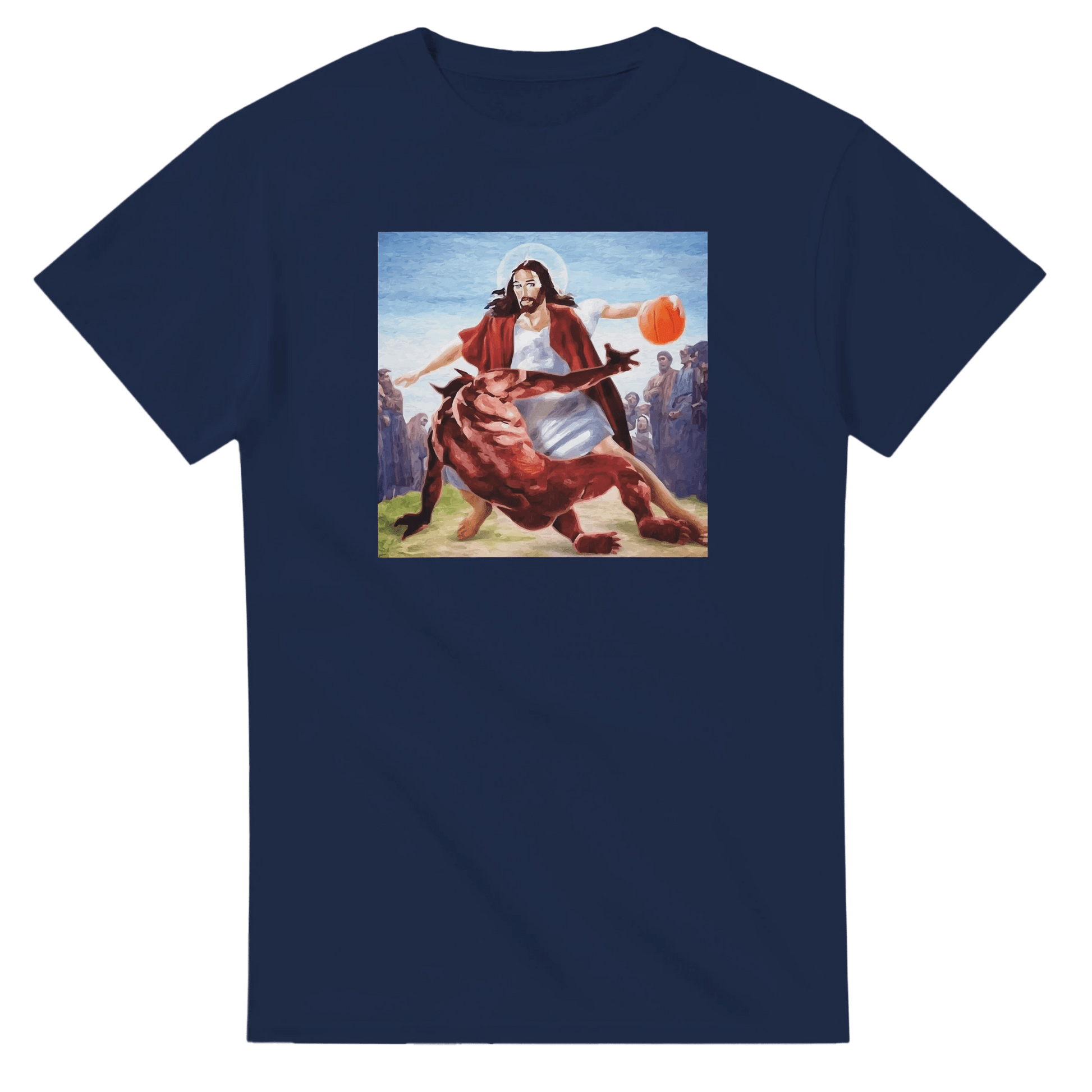 UNISEX JESUS CROSS T - SHIRT - Print Material - DROBA