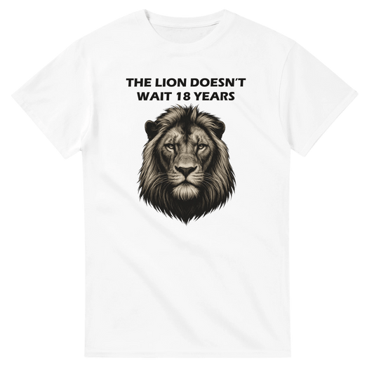 UNISEX LION DOESN'T WAIT T - SHIRT - Print Material - DROBA