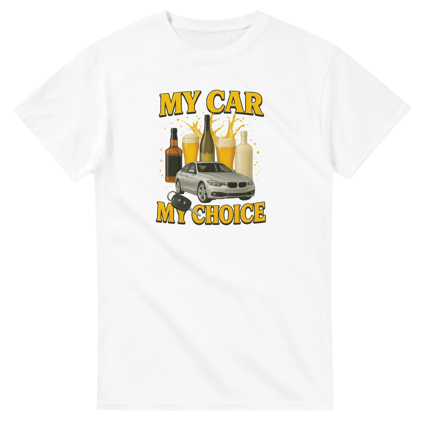 UNISEX MY CAR MY CHOICE T - SHIRT - Print Material - DROBA