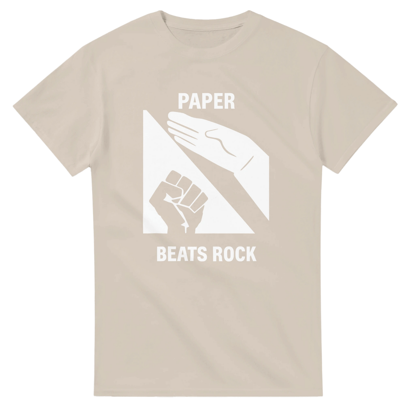 UNISEX PAPER BEATS ROCK T - SHIRT - Print Material - DROBA
