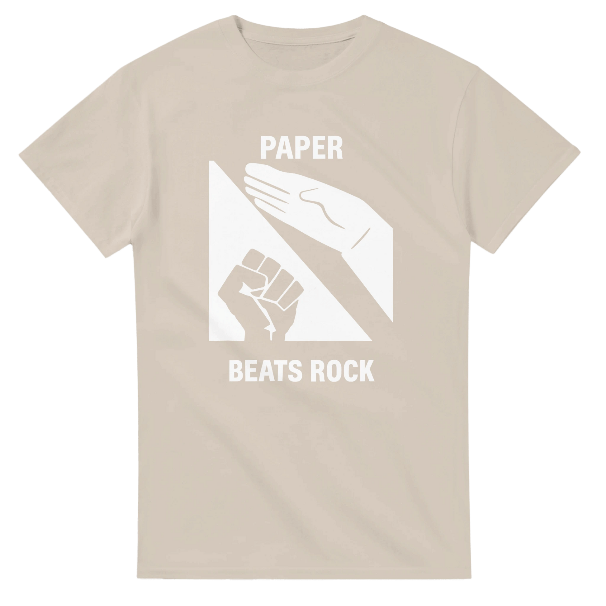 UNISEX PAPER BEATS ROCK T - SHIRT - Print Material - DROBA