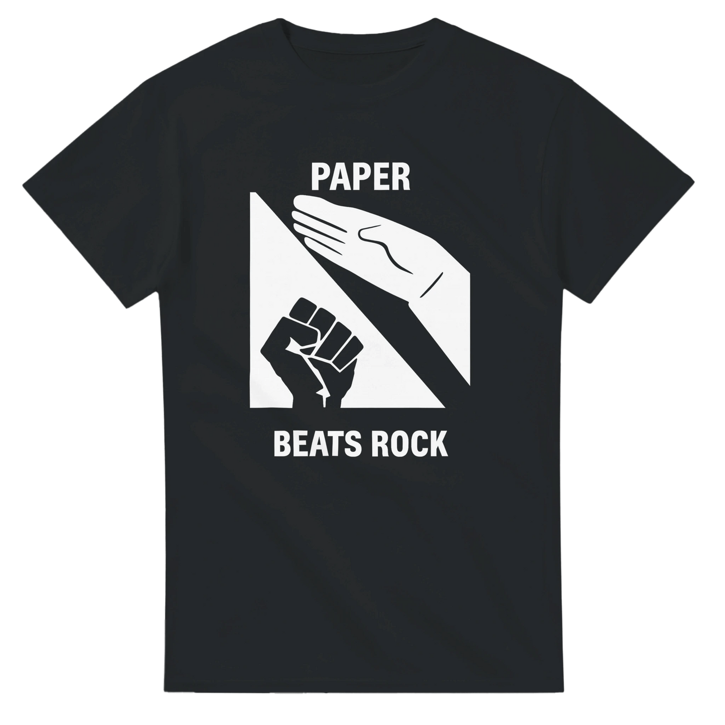 UNISEX PAPER BEATS ROCK T - SHIRT - Print Material - DROBA