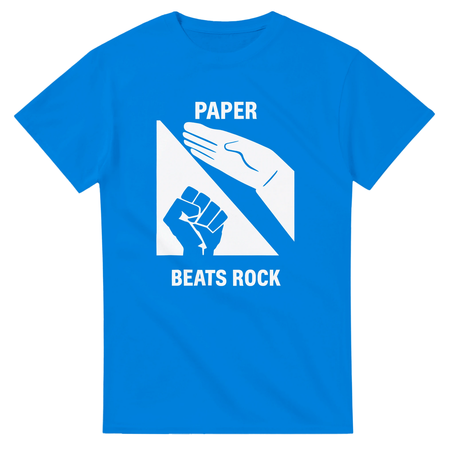 UNISEX PAPER BEATS ROCK T - SHIRT - Print Material - DROBA