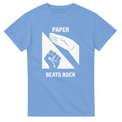 UNISEX PAPER BEATS ROCK T - SHIRT - Print Material - DROBA