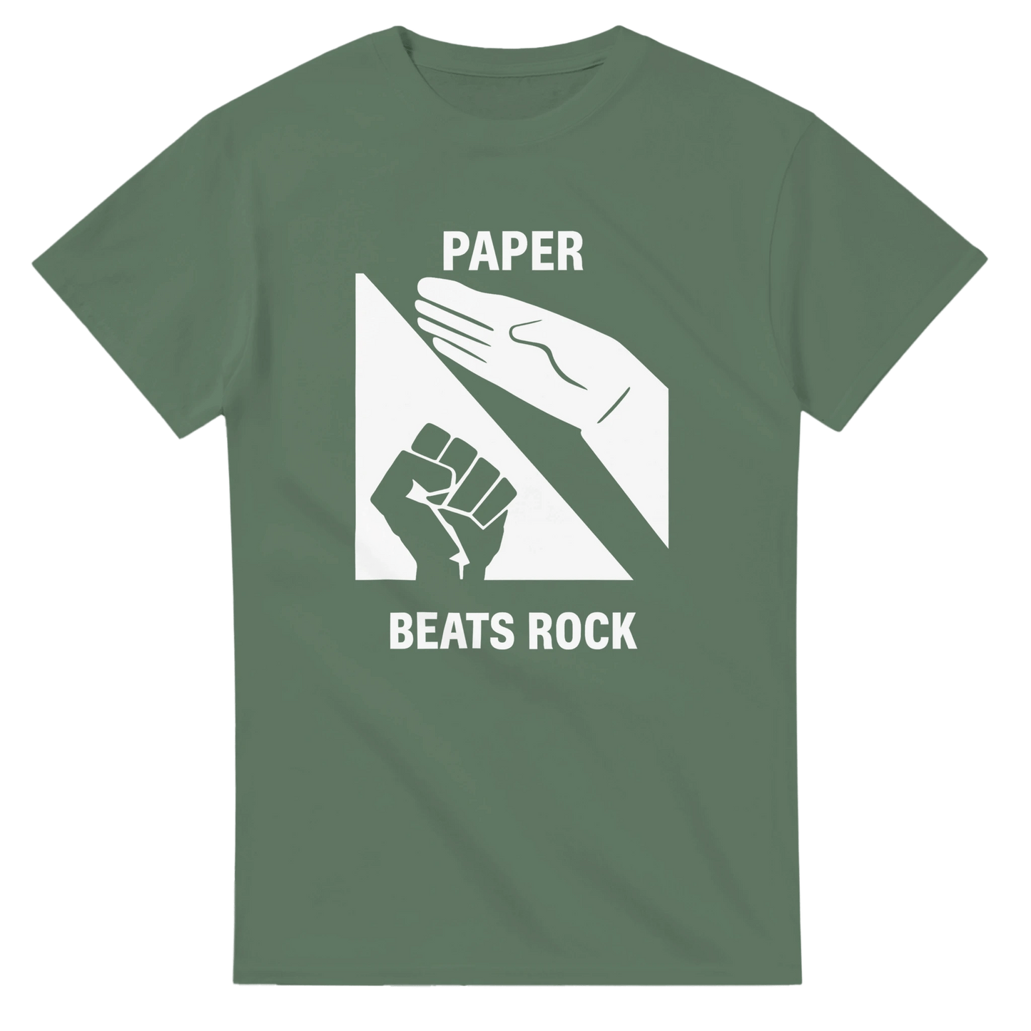 UNISEX PAPER BEATS ROCK T - SHIRT - Print Material - DROBA