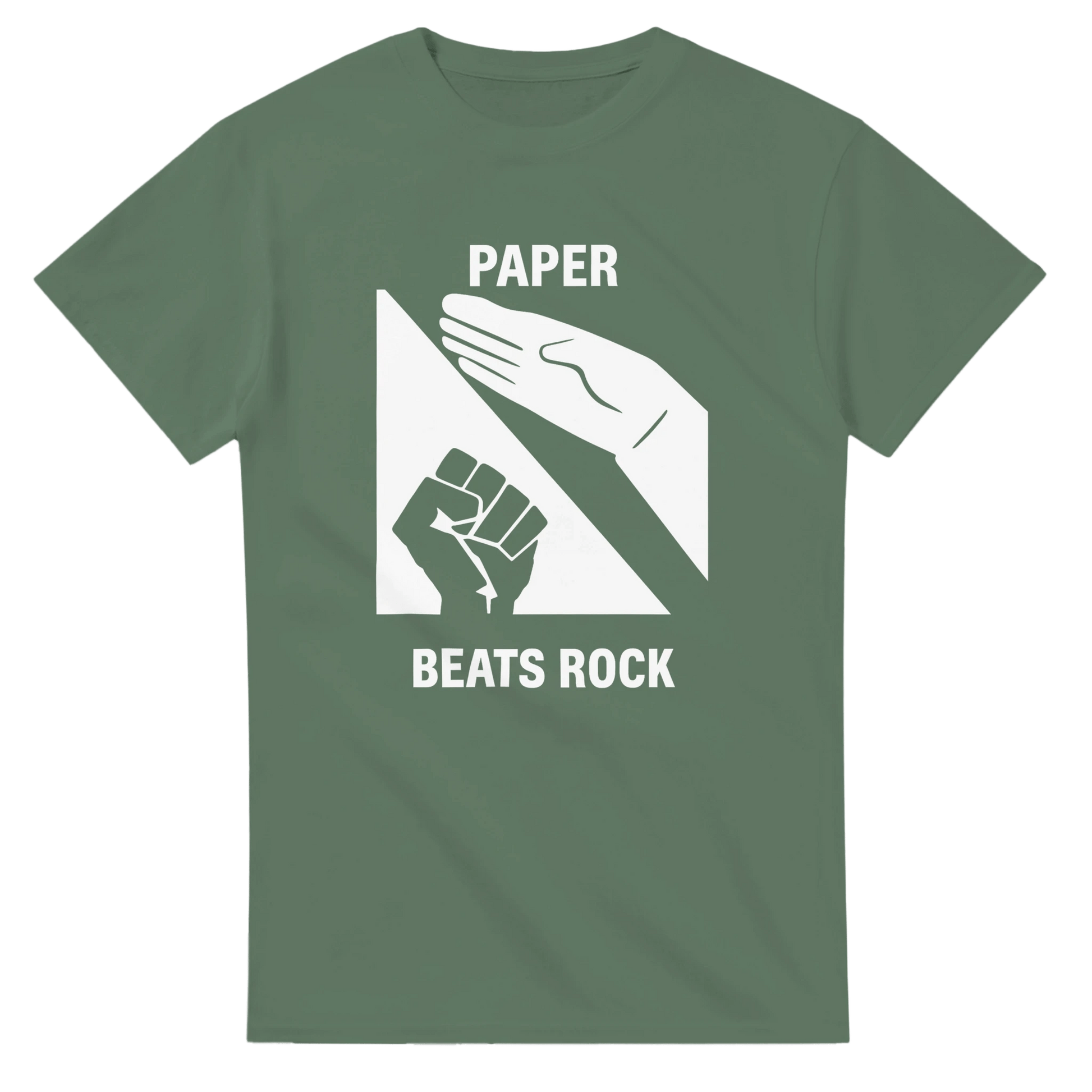 UNISEX PAPER BEATS ROCK T - SHIRT - Print Material - DROBA