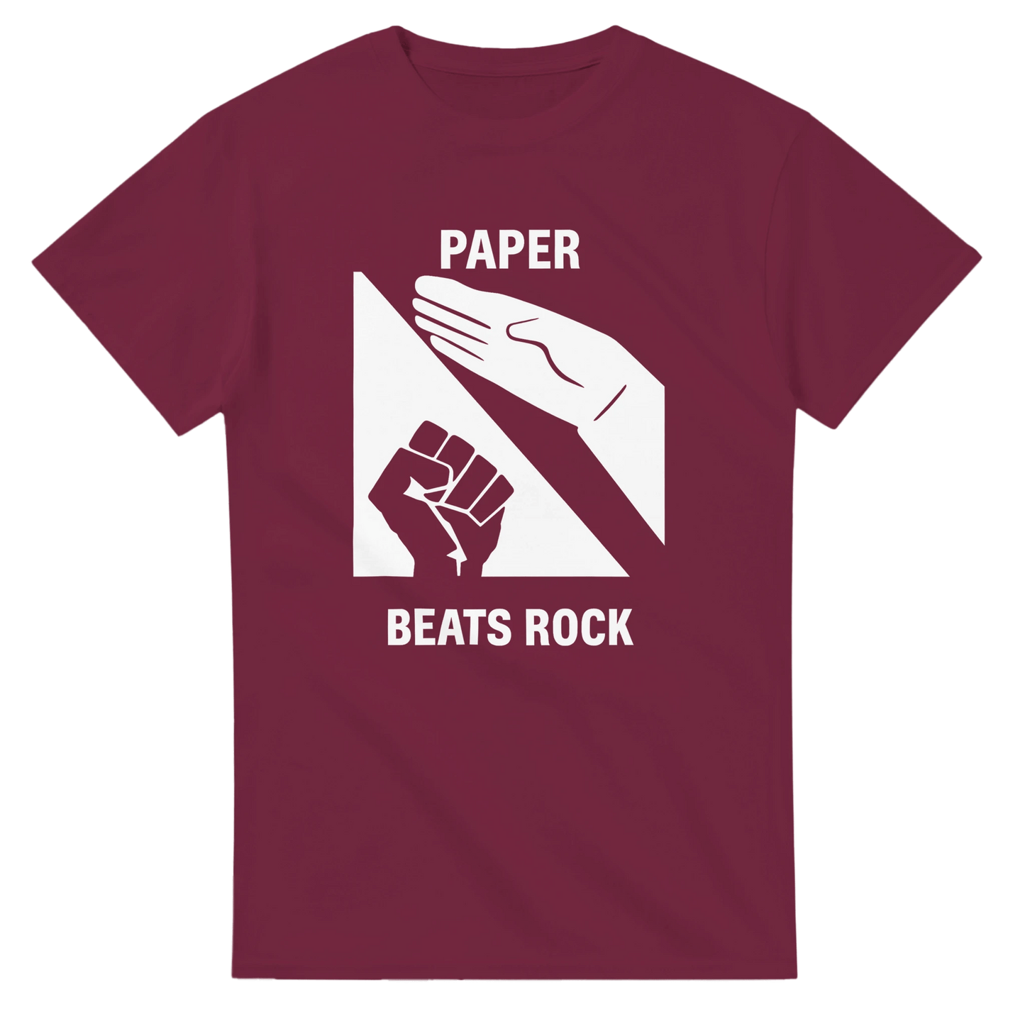 UNISEX PAPER BEATS ROCK T - SHIRT - Print Material - DROBA