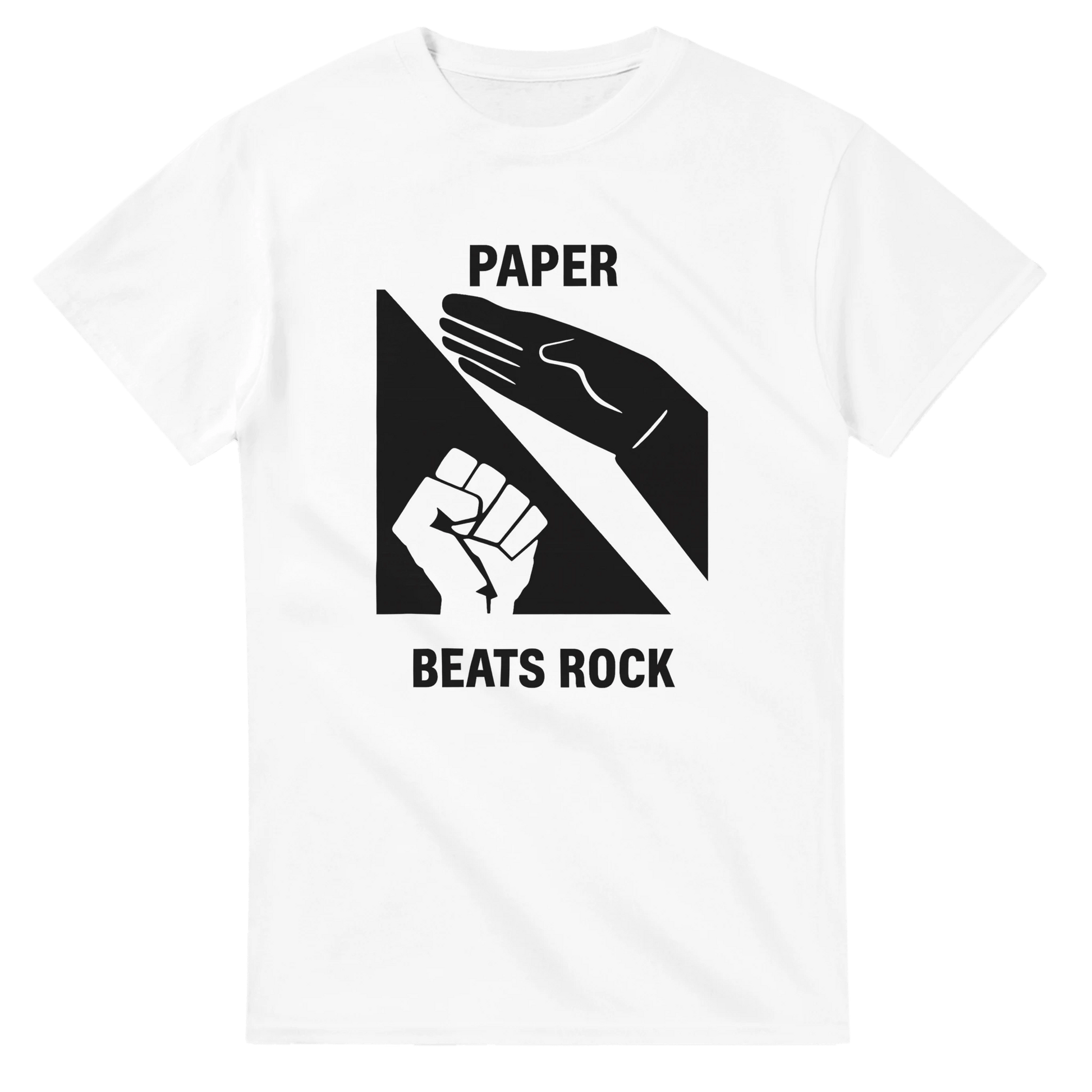 UNISEX PAPER BEATS ROCK T - SHIRT - Print Material - DROBA