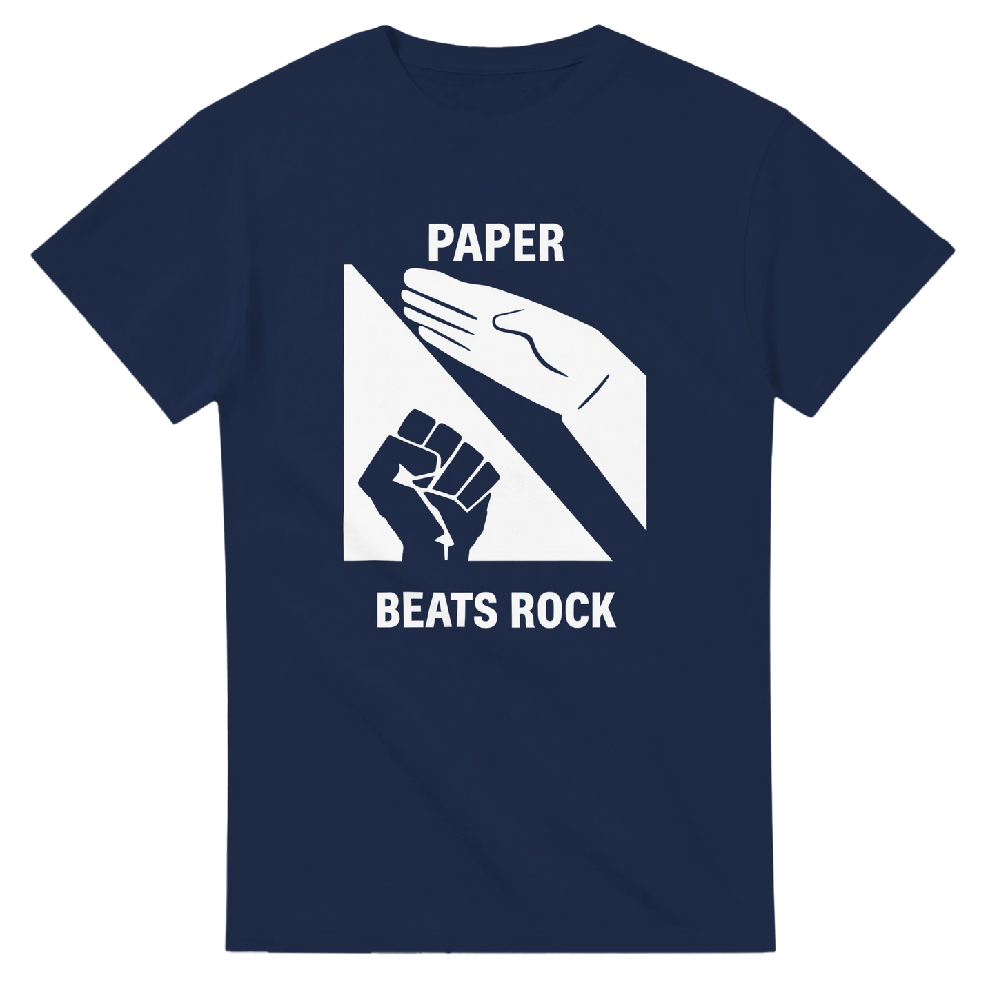 UNISEX PAPER BEATS ROCK T - SHIRT - Print Material - DROBA