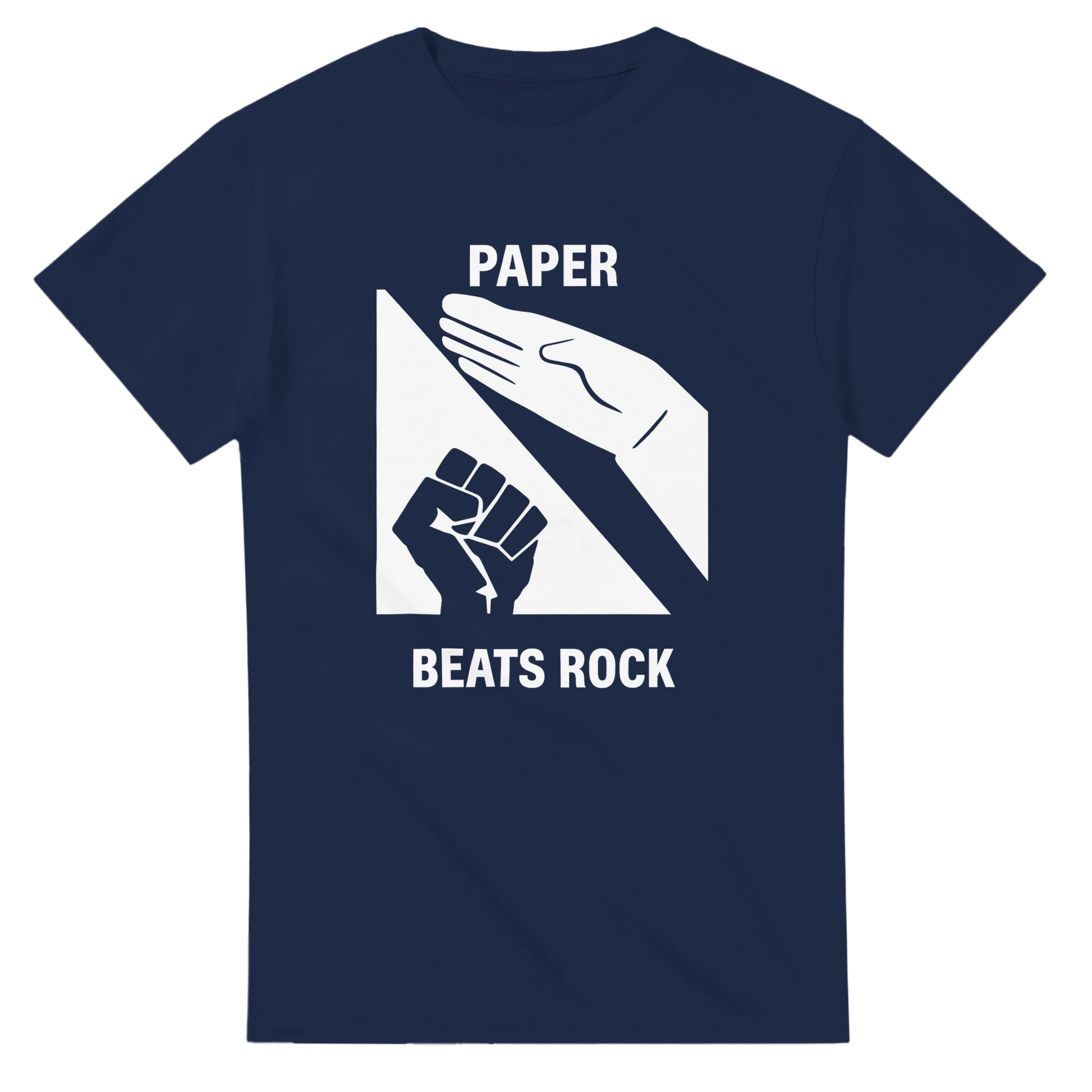 UNISEX PAPER BEATS ROCK T - SHIRT - Print Material - DROBA