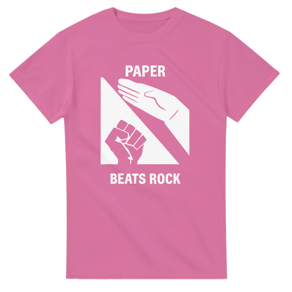 UNISEX PAPER BEATS ROCK T - SHIRT - Print Material - DROBA