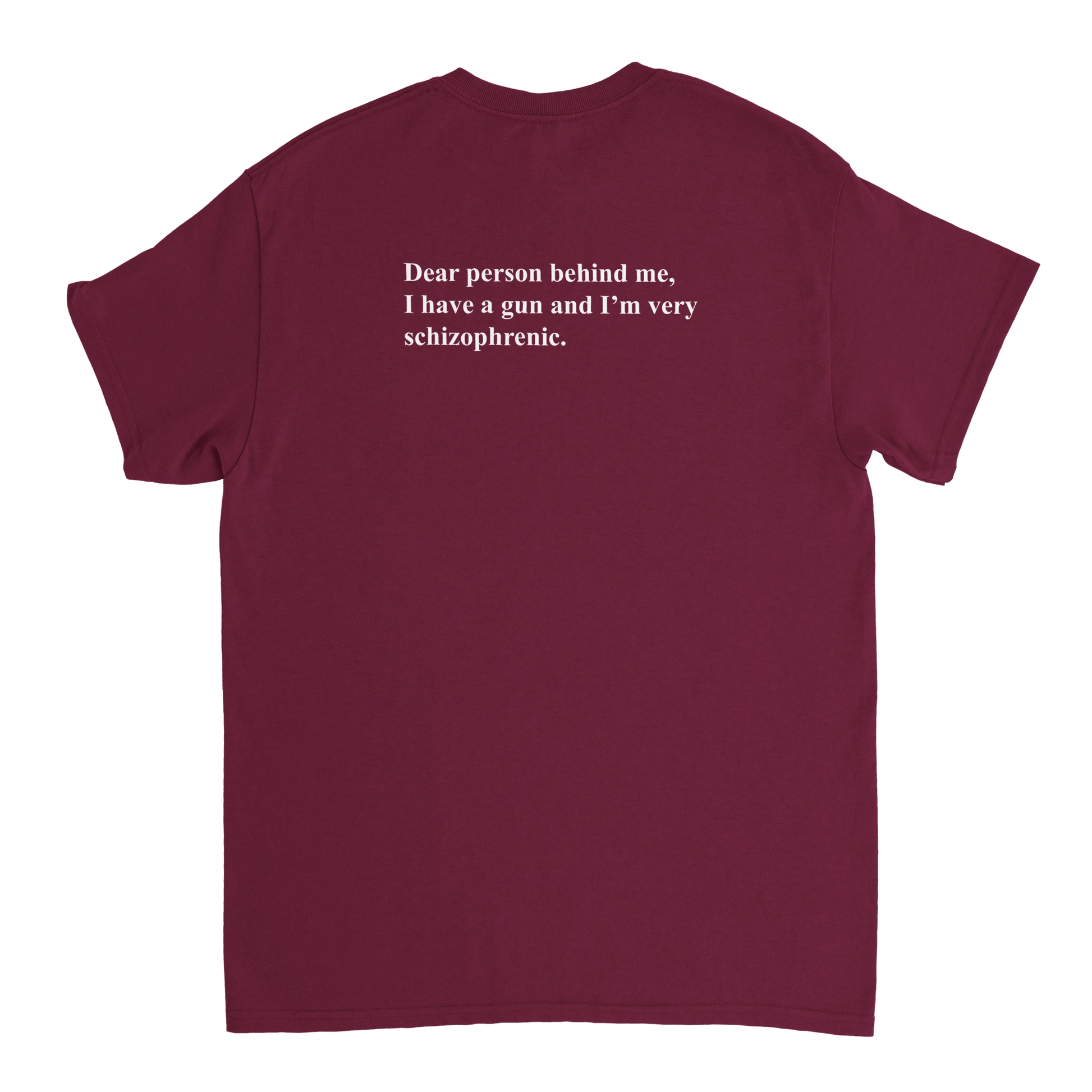 UNISEX SCHIZOPHRENIC T - SHIRT - Print Material - DROBA