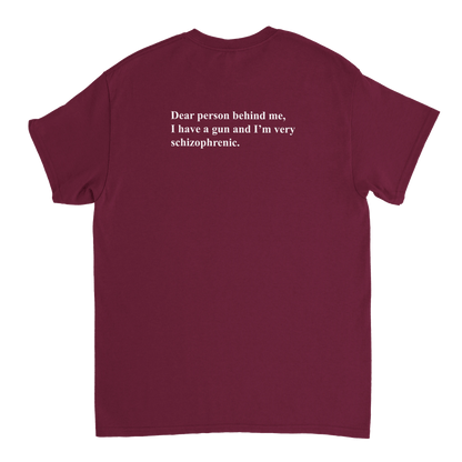 UNISEX SCHIZOPHRENIC T - SHIRT - Print Material - DROBA